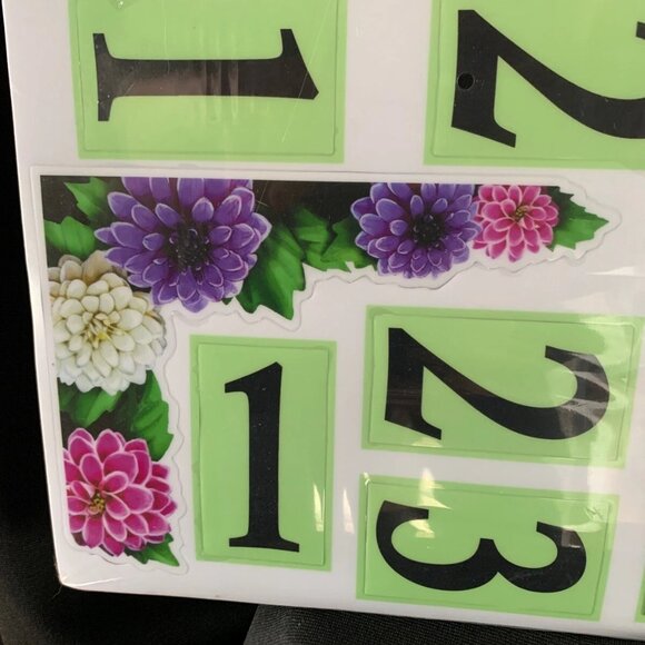 Floral Mailbox Magnets Excellent Quality Magnetic Numbers Flowers - Picture 7 of 8